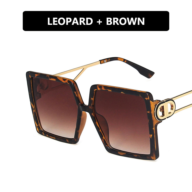 Kính mát gọng vuông oversize thiết kế thời trang cho nữ