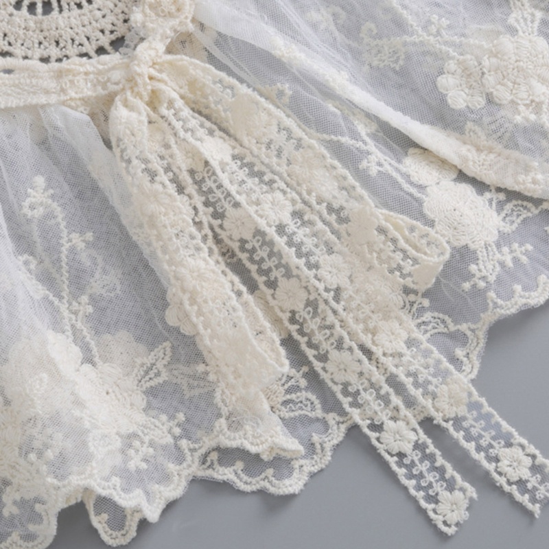 Cổ Áo Giả Thêu Ren Thiết Kế Tinh Tế Thời Trang Cho Nữ