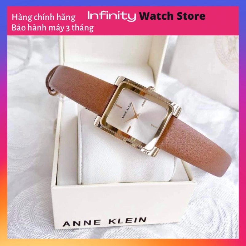 Đồng hồ nữ ANNE KLEIN dây da nâu Tây model AK/2706CHHY