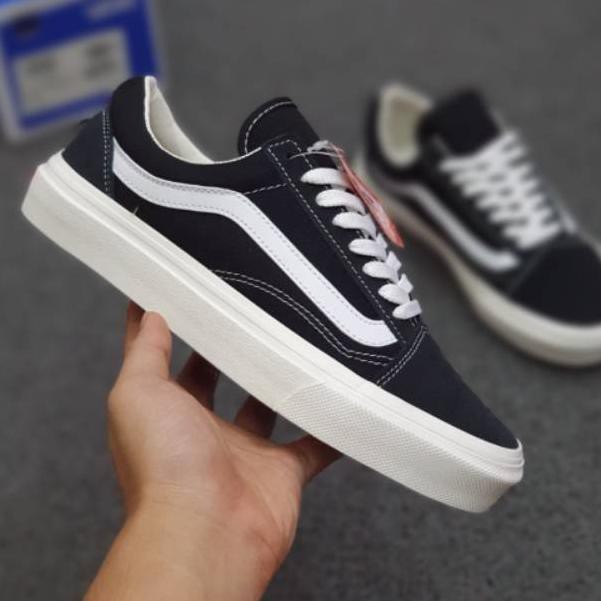 GIÀY VANS OLD SKOOL MÀU ĐEN CỔ ĐIỂN THỜI TRANG NAM NỮ FULL BOX