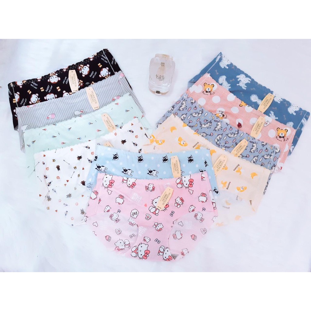 Quần lót su QT13809  thông hơi họa tiết siêu kute cho bé