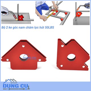 Bộ 2 ke góc ke góc hàn , góc vuông 50lbs - nam châm từ tính