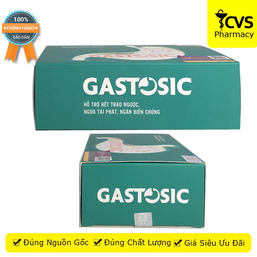 GASTOSIC - Hộp 30 viên uống giải pháp cho người bị viêm loét, trào ngược dạ dày thực quản - cvspharmacy
