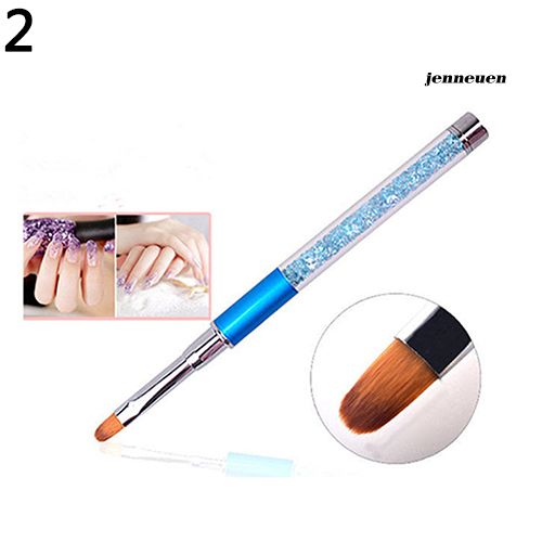 [Hàng mới về] Cọ Vẽ Móng Tay Bằng Nhựa Acrylic Pha Lê / Pha Lê