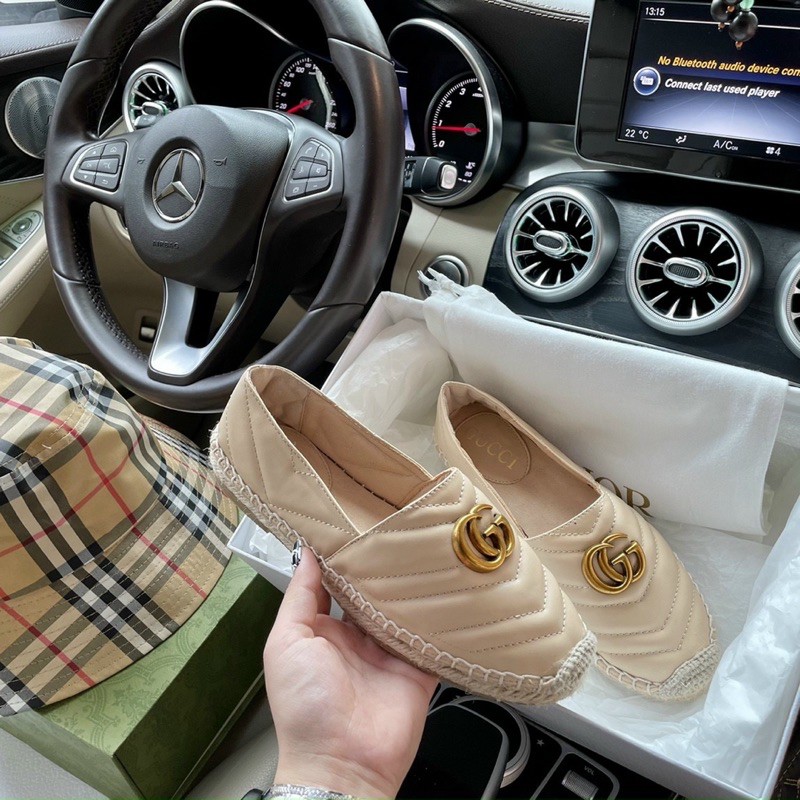 Giày slipon trần chỉ V viền cói G C fullbox | BigBuy360 - bigbuy360.vn