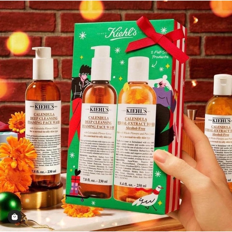 SET 2 MÓN FULLSIZE SỮA RỬA MẶT + TONER HOA CÚC KIEHL'S CALENDULA