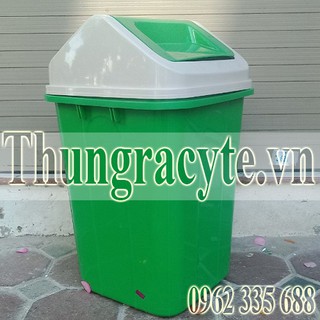 Thùng rác nhựa 60 lít nắp bập bênh