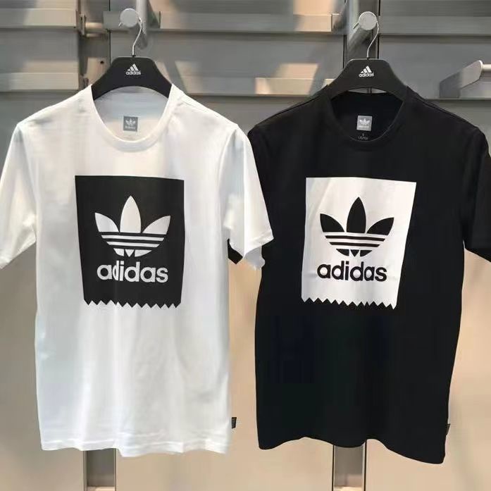 ADIDAS Áo Thun Tay Ngắn Chất Liệu 100% Cotton Cao Cấp Thời Trang Dành Cho Cặp Đôi