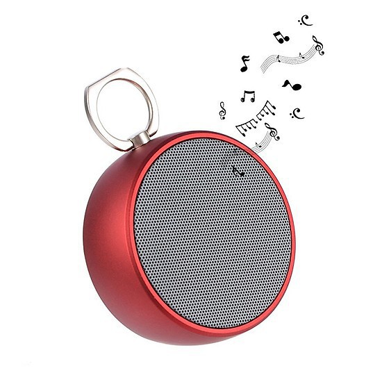 Loa Bluetooth Mini KIMISO BS02 Vỏ Kim Loại, ÂmThanh Hay Có Móc Treo Tiện Lợi + Khe Thẻ Nhớ