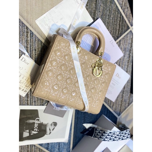 Túi xách nữ Dior lady 7 ô - túi công sở size 30