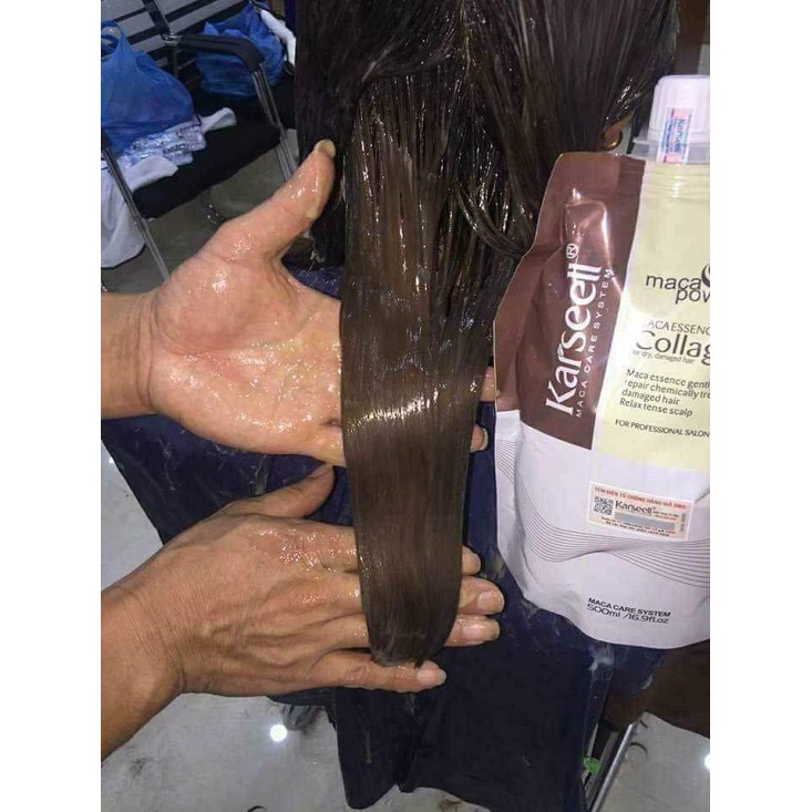 Ủ Tóc  Collagen Karseell  - phục hồi độ ẩm và độ bóng mượt cho mái tóc ( có tem cod chống giả )