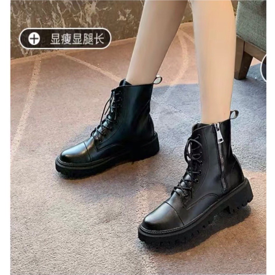 Boot dây đen cổ cao | BigBuy360 - bigbuy360.vn