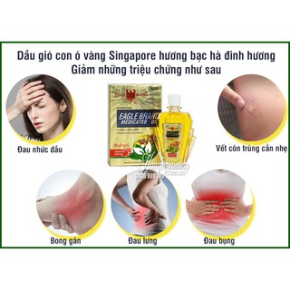 💥Dầu Gió Con Ó Vàng 24ml(Eagle Brand)