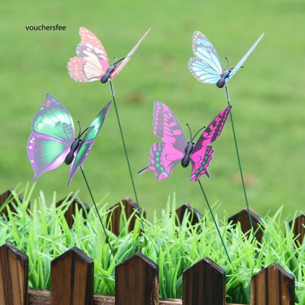 Set 15 bươm bướm giả dùng để trang trí sân vườn / bãi cỏ