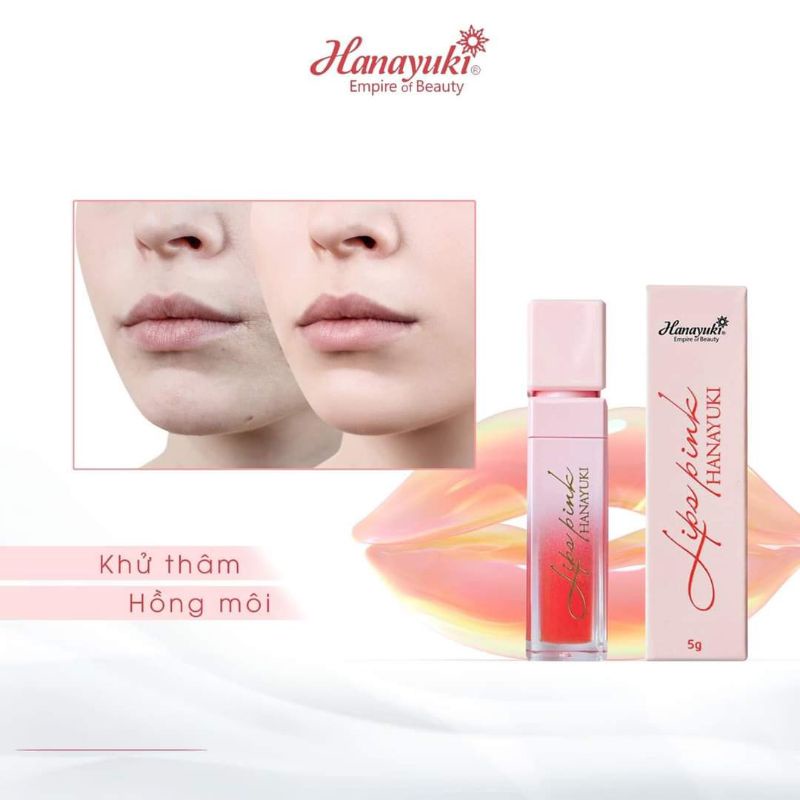 Son Dưỡng Hồng Môi Lips Pink HanaYuki Chính Hãng