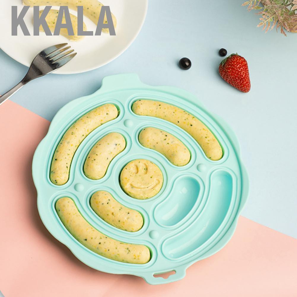 Khuôn Silicone Cấp Thực Phẩm Hình Tròn Làm Xúc Xích / Hot Dog DIY