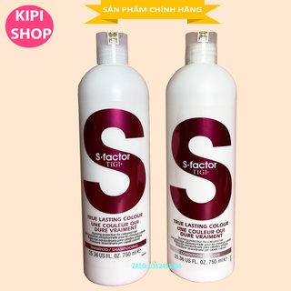 [Chính hãng] DẦU GỘI TIGI TRẮNG phục hồi tóc hư tổn độ 3 Dùng Siêu Mượt Tóc Giữ Màu Tóc - S-FACTOR WORTHY COLOUR 750ml