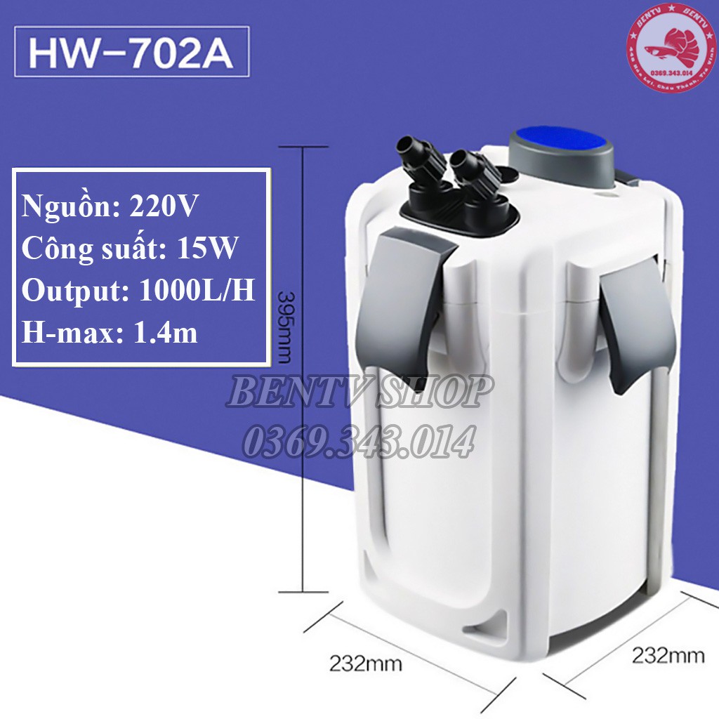 Máy Lọc Ngoài Bể Cá Sunsun HW-702A 24W