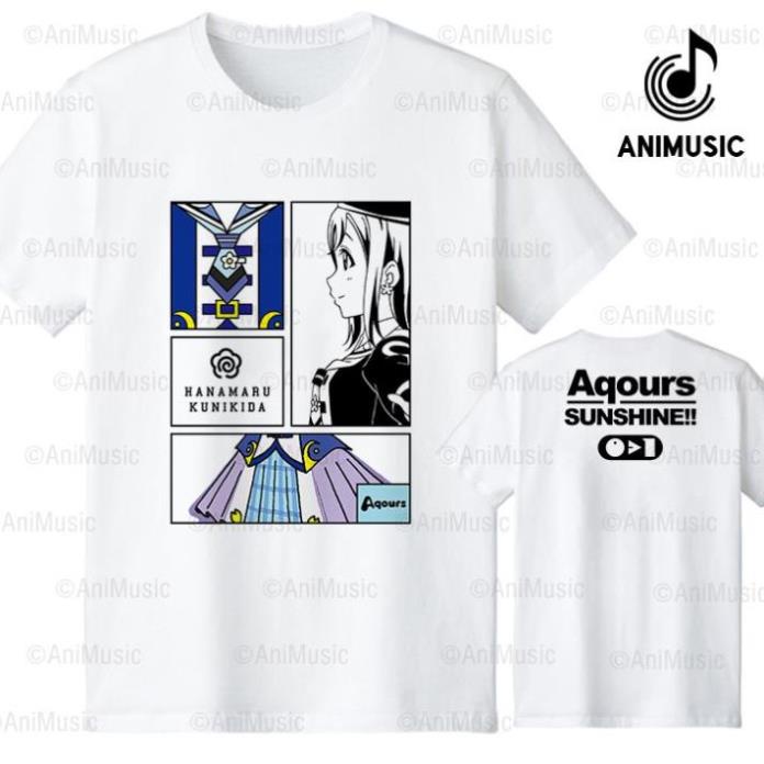 DEL HOT Áo thun Love Live Sunshine Aqours Hanamaru ngắn tay