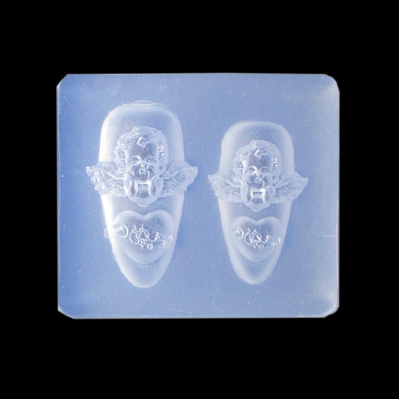 Khuôn Silicone Tạo Hình Thiên Thần 3D Trang Trí Móng Tay