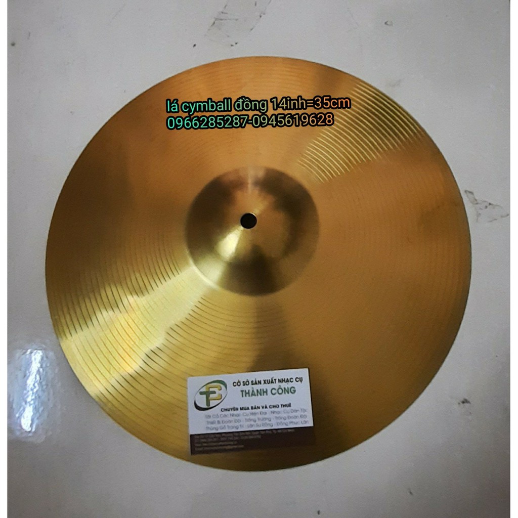 lá cymball đồng 14inch-35cm,cymball đồng giá rẻ