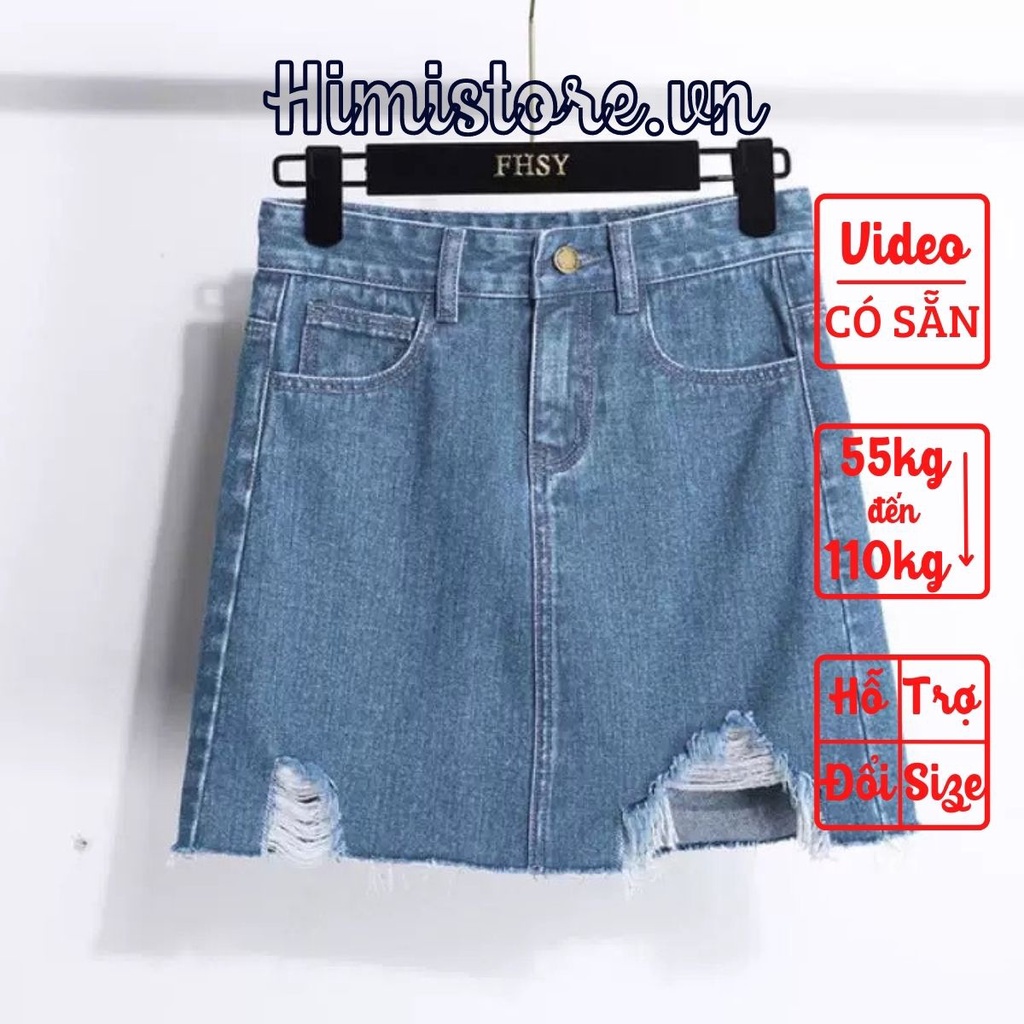 [CÓ SẴN] CHÂN VÁY BIG SIZE JEAN THƯƠNG HIỆU HIMISTORE