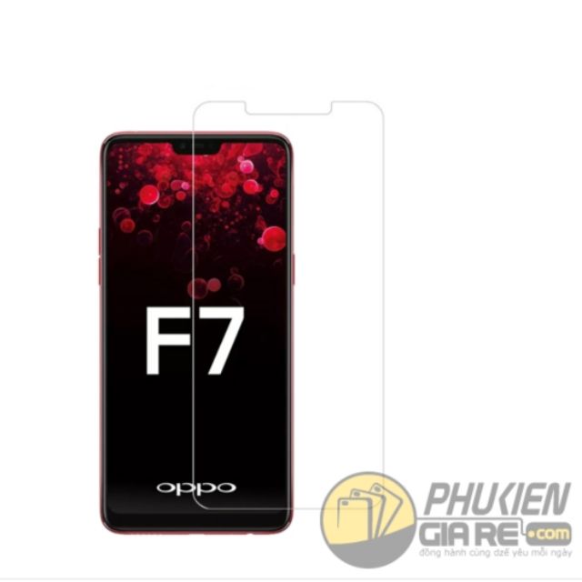 Bộ 3 tấm dán kính cường lực OPPO F7 - Trong suốt