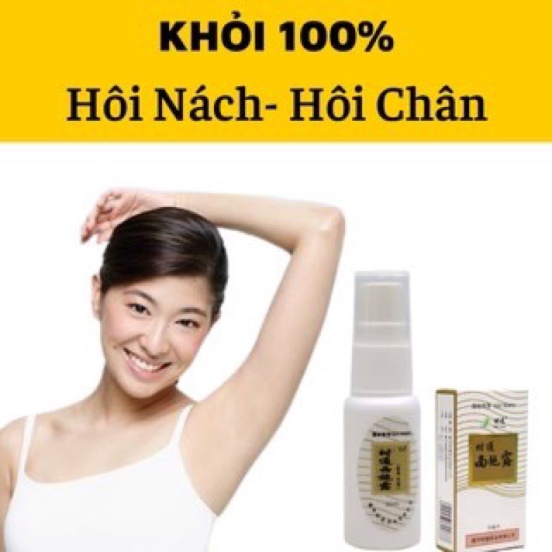 Xịt ngăn mồ hôi tay chân, nách thảo dược nội địa