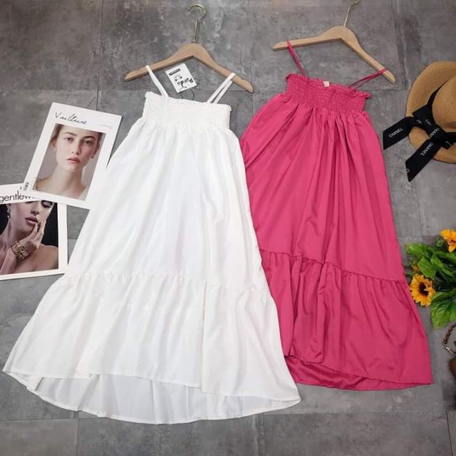 Váy hai dây chun ngực đuôi cá | BigBuy360 - bigbuy360.vn