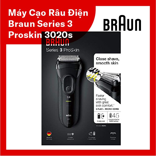 Máy cạo râu điện Braun Series 3 ProSkin 3020s