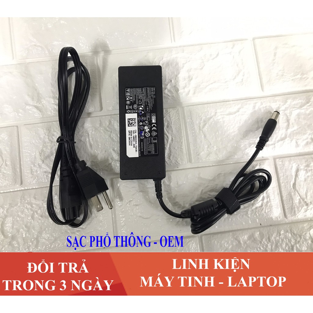 Sạc Laptop Dell 19.5V 4.62A (90w) Chân Kim To Chính Hãng E6420 E6520 3442 3443 3543 + Tặng Dây Nguồn | BigBuy360 - bigbuy360.vn