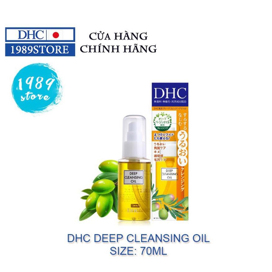 Dầu Tẩy Trang DHC Sạch Sâu Deep Cleansing Oil Chiết Xuất Dầu Olive Chai 70ML - 1989Store Phân Phối Chính Hãng