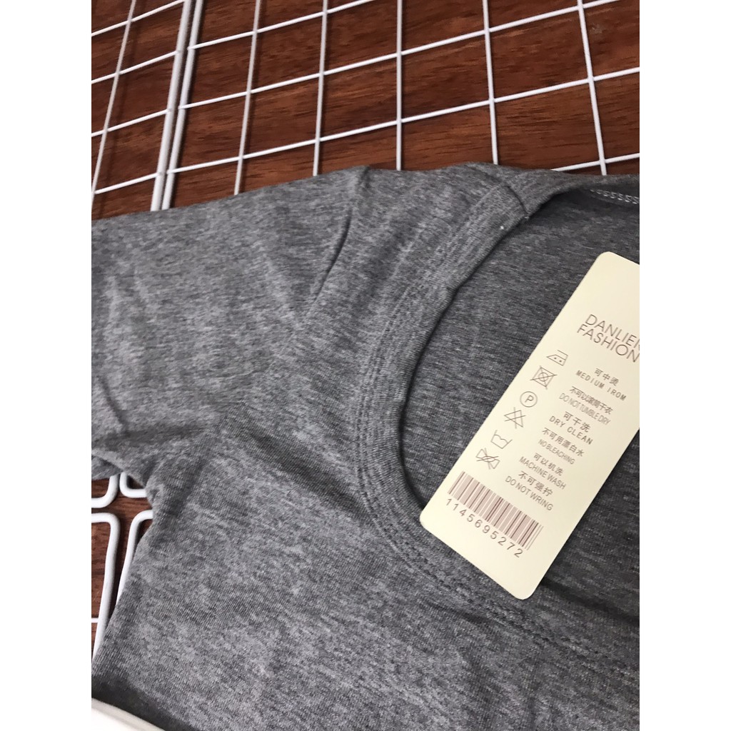 Áo thun cổ chữ U [FREESHIP] Chất cotton mềm mát, form ôm tôn dáng siêu hot có ảnh thật và video