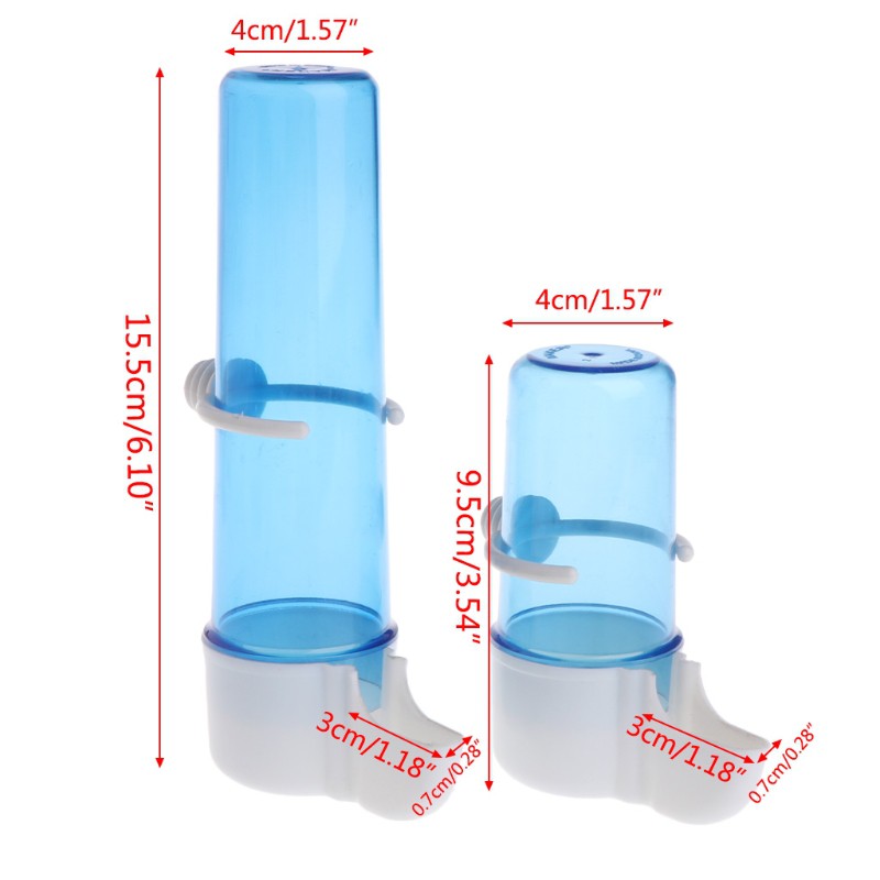Hộp đựng đồ ăn thức uống tự động gắn chuồng chim vẹt