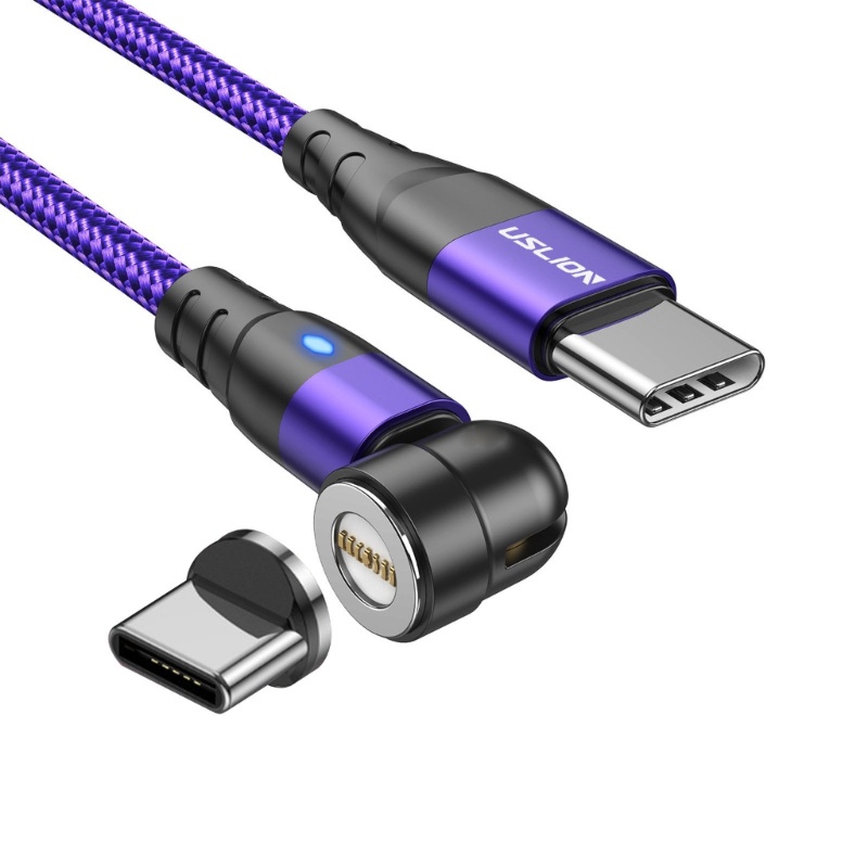 Dây Cáp Sạc Nhanh Truyền Dữ Liệu Từ Tính 3 Trong 1 Type C PD 60W 3A Cho Điện Thoại / Máy Tính Bảng