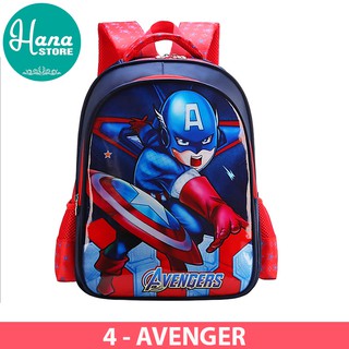[Balo bé trai đi học] Balo trẻ em cho bé TRAI cấp 1 nhiều hình SIÊU NHÂN BB301 🎒 🎒 🎒