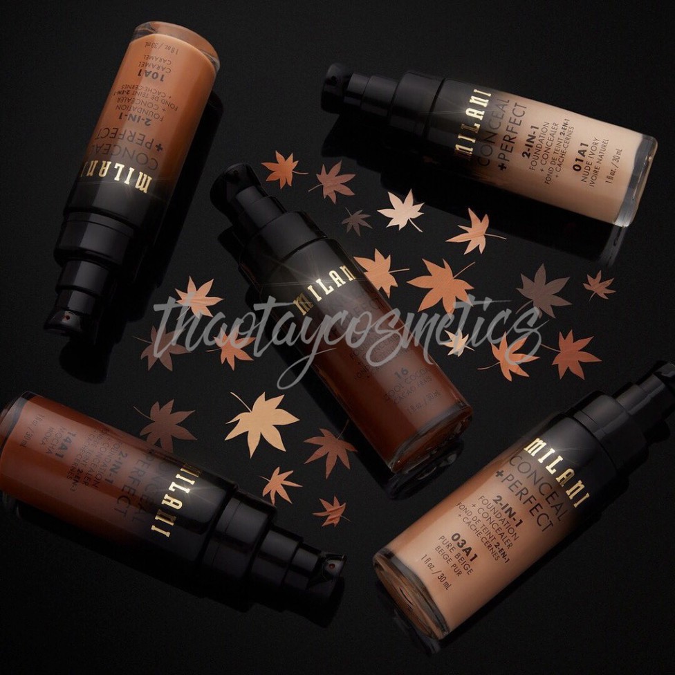 IK5 FGU Kem nền MILANI Conceal + Perfect 2 in 1 Foundation & Concealer (30ml) 64 IK5