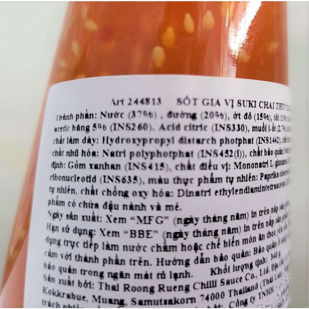 [Chai 340g] XỐT GIA VỊ SUKI [Thailand] MABIN Suki Sauce (halal)