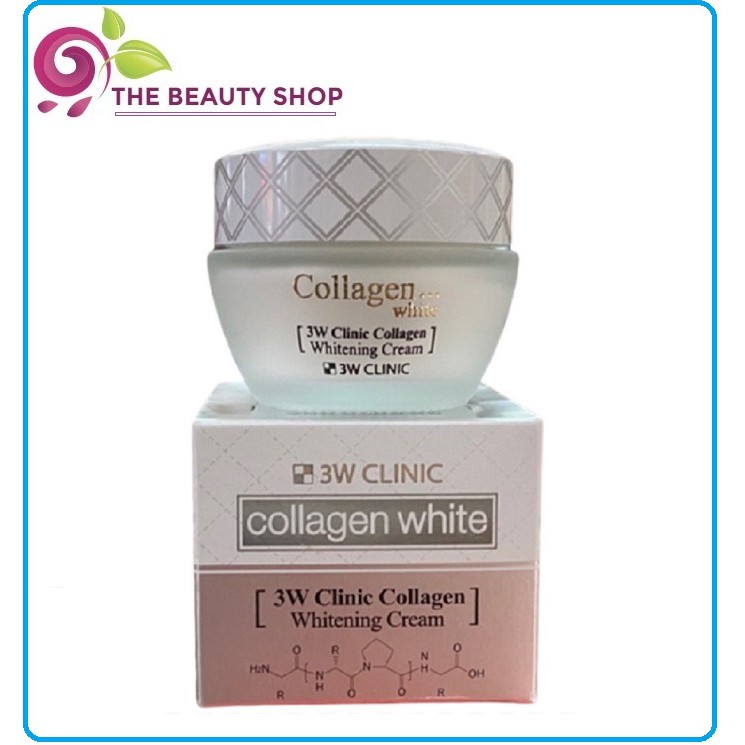 Kem Dưỡng Trắng Da Tinh Chất Collagen 3W Clinic Collagen Whitening Cream