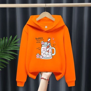 Áo hoodie tay dài dáng rộng in hình thỏ hoạt hình thoải mái thời trang - ảnh sản phẩm 8