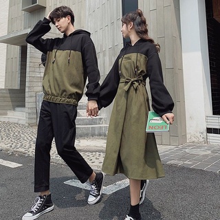 Set đồ đôi váy nữ áo nam liền mũ unilove