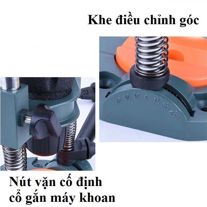 ❤️FREESHIP❤️ Khung gắn máy khoan đa năng có thể điều chỉnh góc khoan