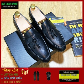 GIÀY LƯỜI NAM CÔNG SỞ ✅ GIÀY DA NAM BĂNG CHUÔNG THỜI TRANG 😍 CHẤT LIỆU DA BÒ MỀM 100% 😍 ĐẾ CAO SU ĐÚC ✅ MÃ K901 ĐEN