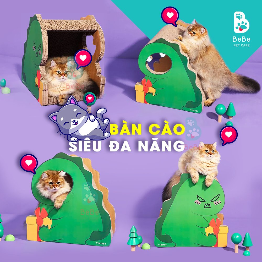 [Siêu Xinh - Siêu Khủng - Kèm Catnip] Cào Móng Khủng Long Tiên Cá Siêu To Khổng Lồ - Đồ Chơi Cho Các Boss Mèo