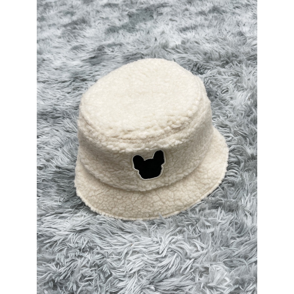 Nón Vành Thời Trang Life-Work Logo Fleece Bucket Hat H94