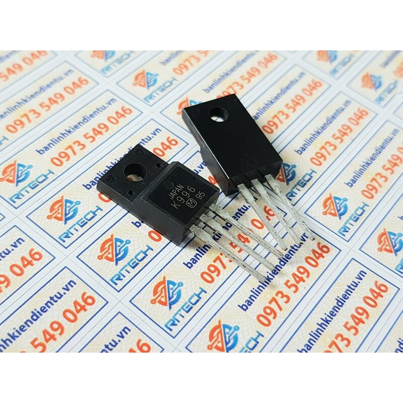 [Combo 2 con] K996, 2SK996 Mosfet Kênh-N 4A/600V TO-220