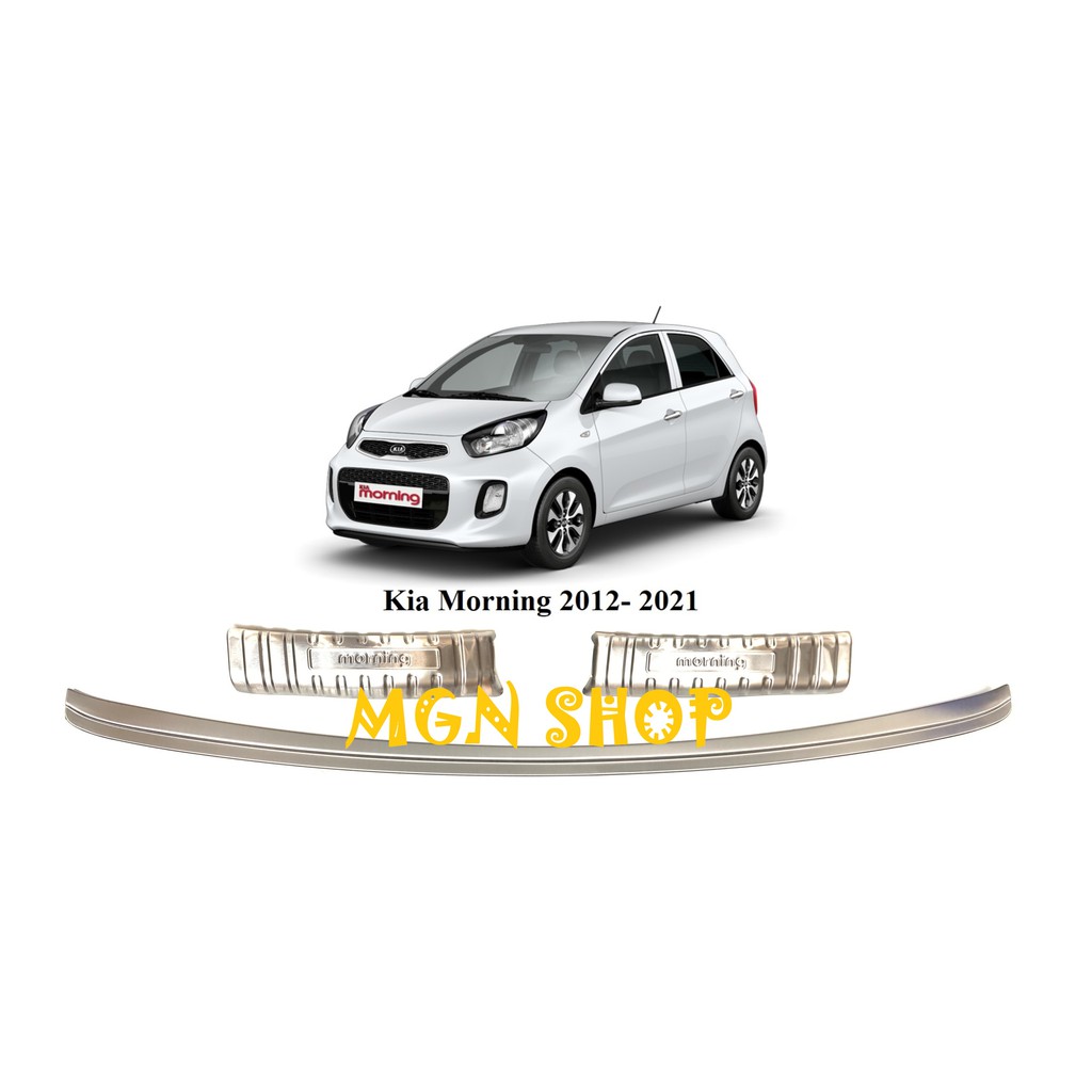 [Ốp cốp] [Kia Morning 2012 - 2021] [bên trong / bên ngoài] [Inox]