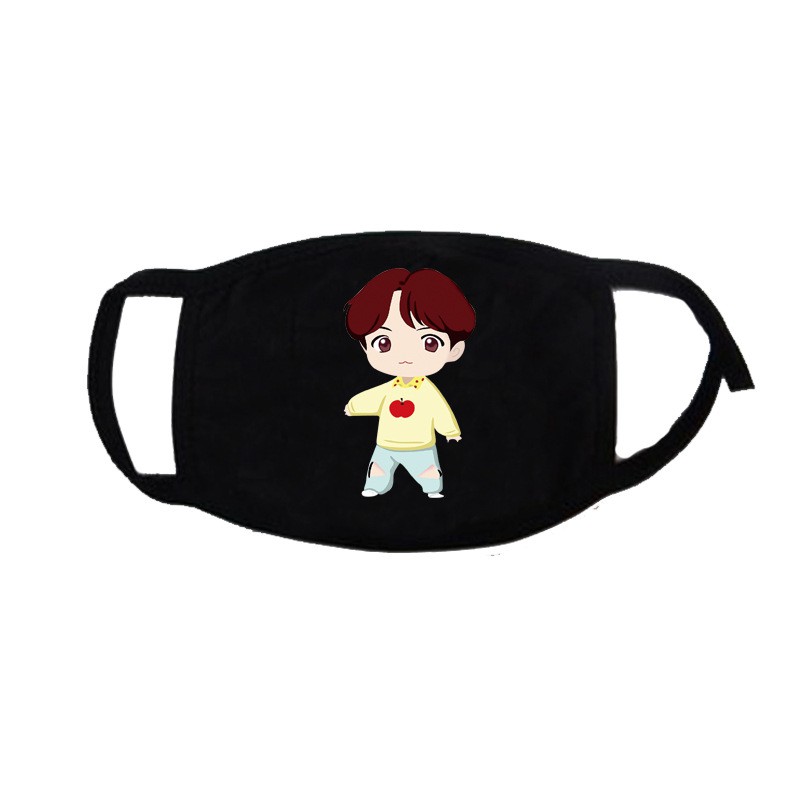 Khẩu trang BTS cartoon mẫu mới nhất - Giá hủy diệt
