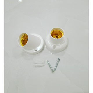 Chuôi đèn xoay E27 gắn tường Nival