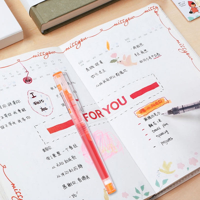 Bút bi 10 màu ngòi 0.5mm